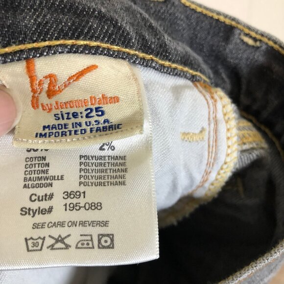 Vintage Black Bootcut Jeans Size 25 - Picture 6 of 8